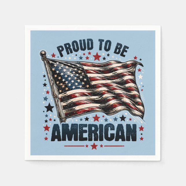 Proud to be an American Napkin (Front)