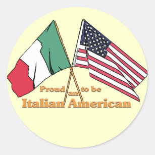 Proud To Be An Italian-American Classic Round Sticker