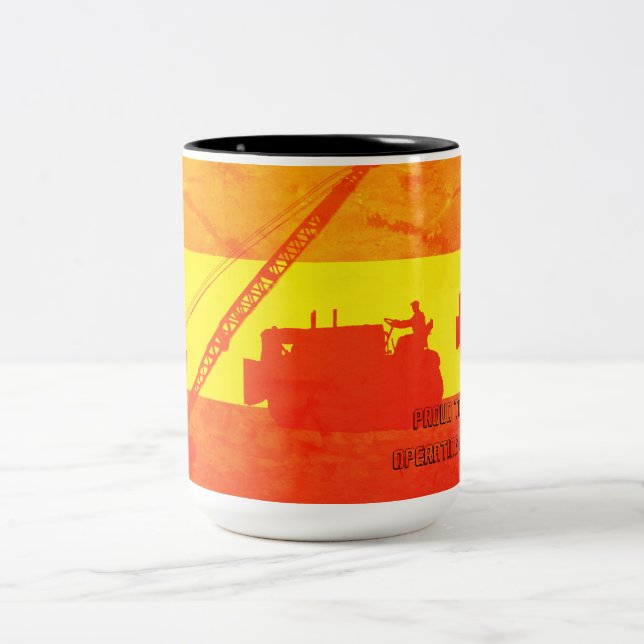 Proud to Be an Operating Engineer Southwest Colour Two-Tone Coffee Mug (Center)
