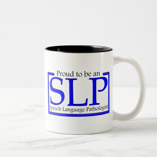 Proud to be an SLP Two-Tone Coffee Mug (Right)