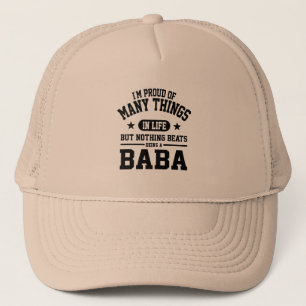 Proud To Be Baba Trucker Hat