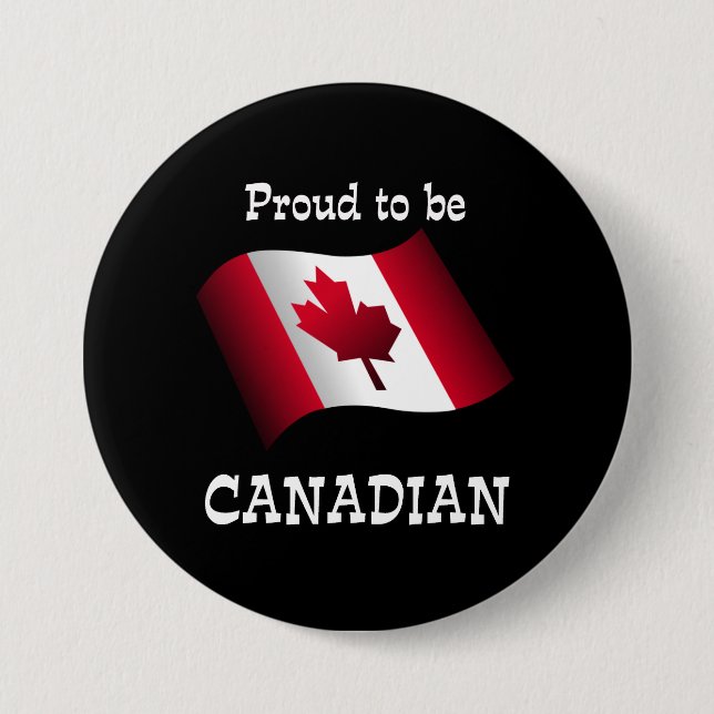 Proud to be Canadian 7.5 Cm Round Badge (Front)