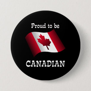 Proud to be Canadian 7.5 Cm Round Badge