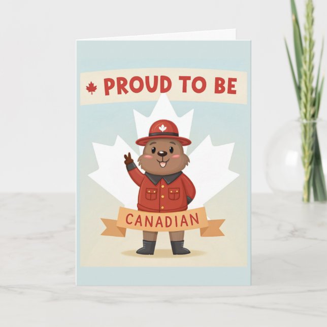 Proud to Be Canadian Card (Front)