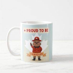 Proud to Be Canadian Card Coffee Mug