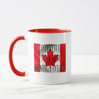 Proud to be Canadian - Patriotic Flag Design Mug
