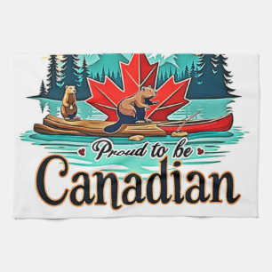 Proud to be Canadian Tea Towel