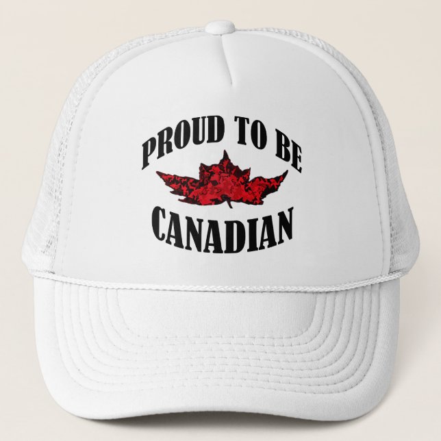 Proud To Be Canadian Trucker Hat (Front)