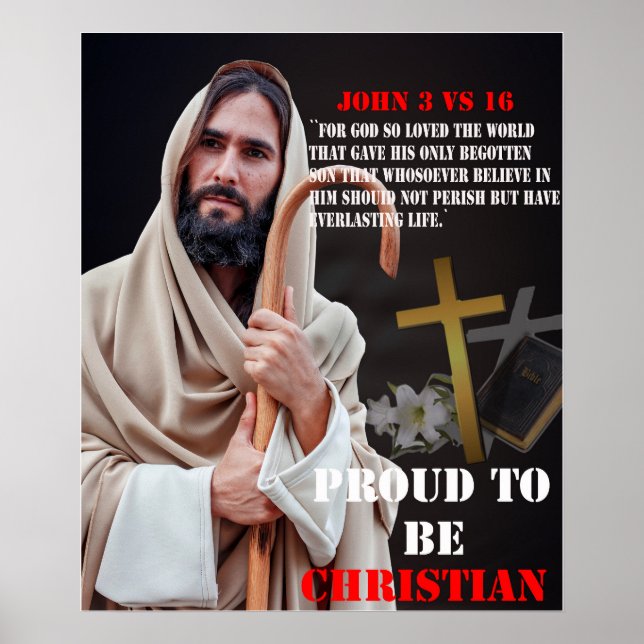 Proud To Be Christian Poster (Front)