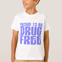 Proud To Be Drug Free 2 Light Blue
