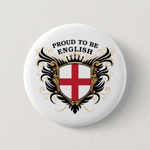 Proud to be English 6 Cm Round Badge