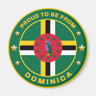 Proud To Be From Dominica Magnet