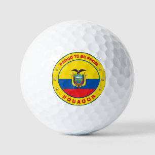 Proud To Be From Ecuador Golf Balls