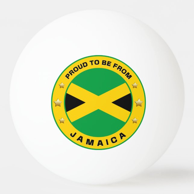 Proud To Be From Jamaica Ping Pong Ball (Front)