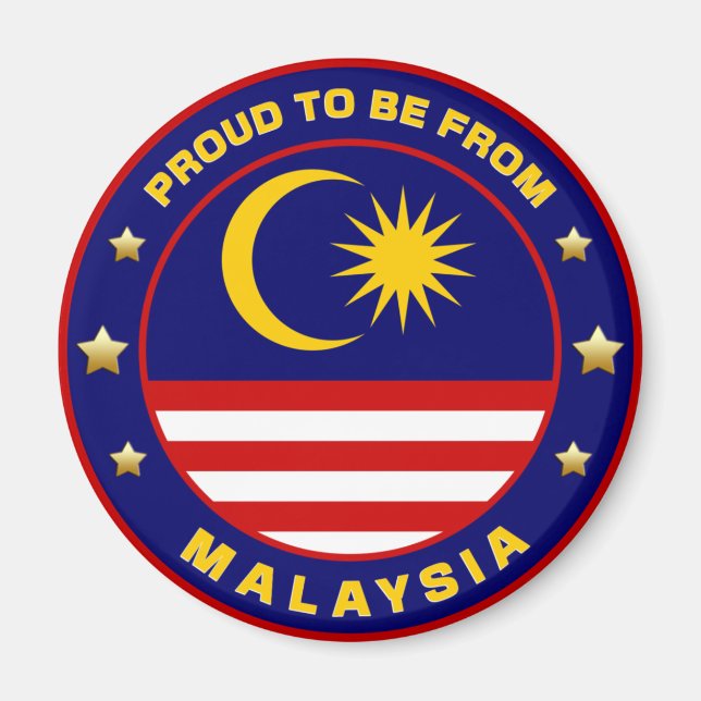 Proud To Be From Malaysia Magnet (Front)