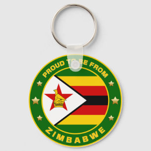 Proud To Be From Zimbabwe Key Ring