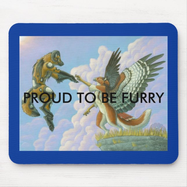 Proud to be furry mousepad (Front)
