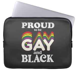 Proud To Be Gay And Black LGBT Pride Laptop Sleeve