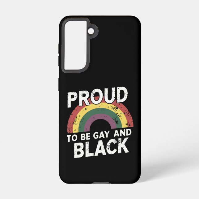 Proud To Be Gay And Black Pride Month 2025 Samsung Galaxy S21 Case (Back)