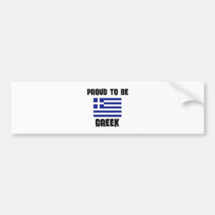 Proud To Be GREEK Bumper Sticker
