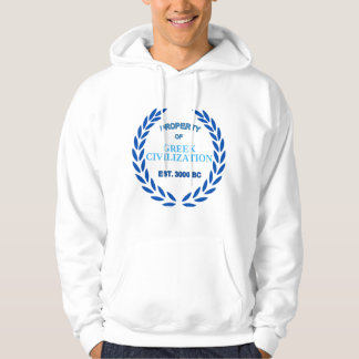 Proud to be Greek -Property of Greek Civilization Hoodie