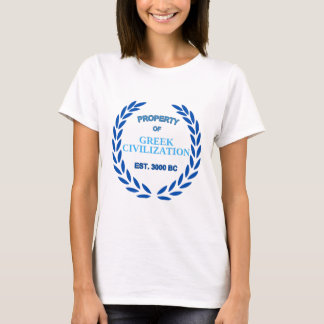 Proud to be Greek -Property of Greek Civilization T-Shirt