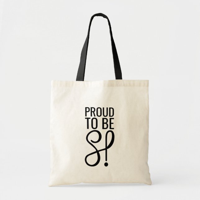 Proud to be HSP tote bag (Front)