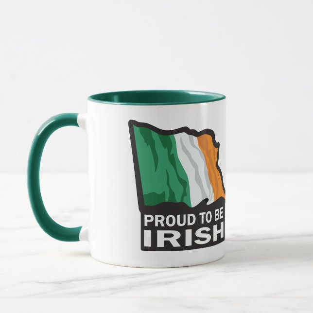 Proud to be Irish - Irish Drinking Team Mug (Left)