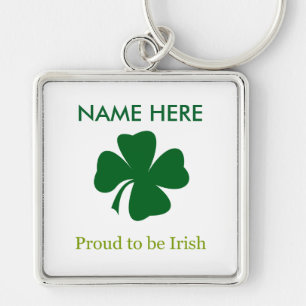 Proud to be Irish Personalised Key Chain