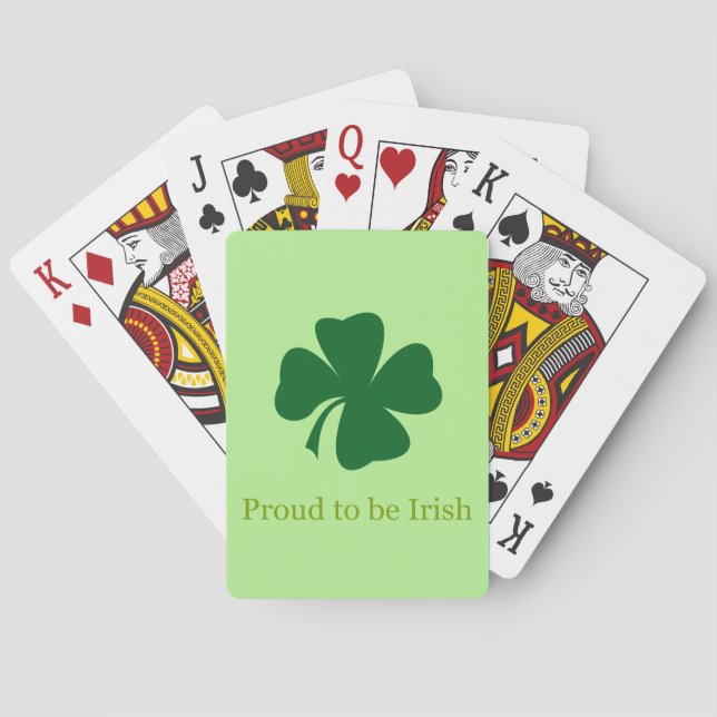 Proud to be Irish Playing Cards (Back)