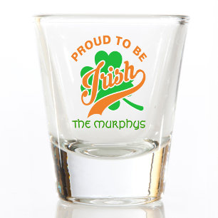 Proud To Be Irish Shot Glass
