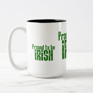 Proud to be Irish Two-Tone Coffee Mug