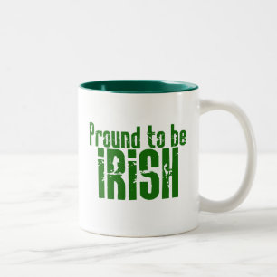 Proud to be Irish Two-Tone Coffee Mug