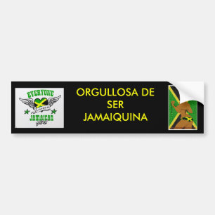Proud To Be Jamaican (Spanish Style) Bumper Sticker