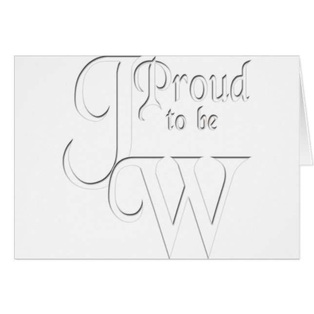 Proud to be Jehovah's Witness (Front Horizontal)