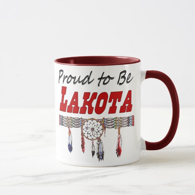 Proud To Be Lakota Coffee Mug (Right)