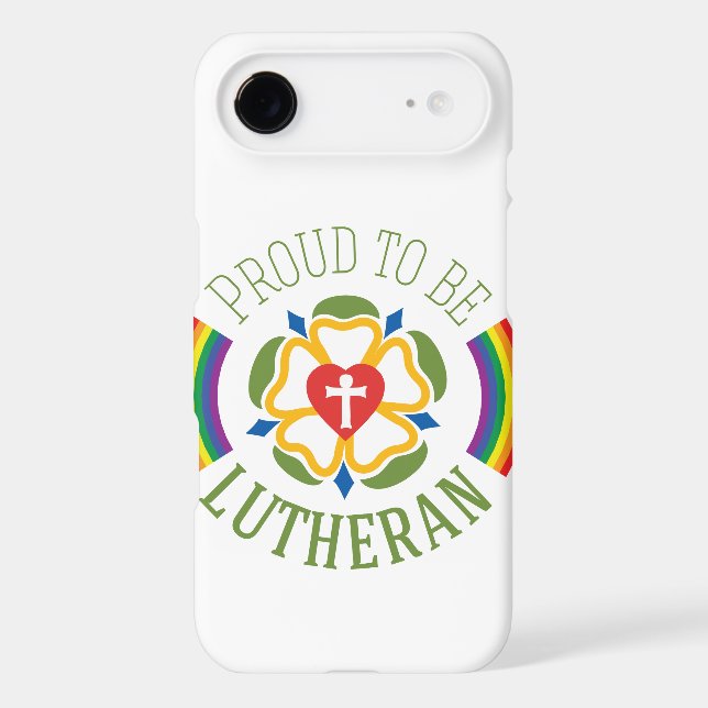 "Proud to be Lutheran" slim iPhone 7 case (Back)