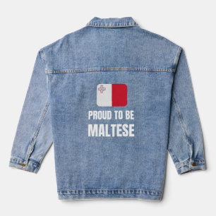 Proud to be Maltese Denim Jacket