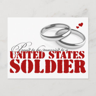 Proud to be married postcard