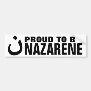 Proud To Be Nazarene Christian Solidarity Bumper Sticker