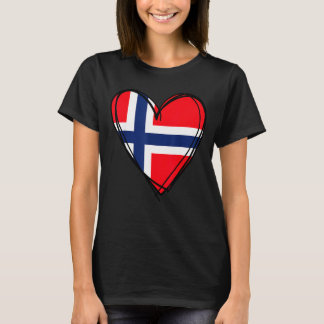 Proud to be norwegian dad mum boy kid cool norway T-Shirt