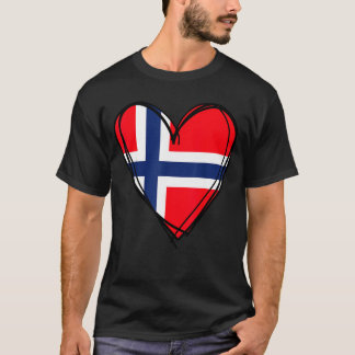 Proud to be norwegian dad mum boy kid cool norway T-Shirt
