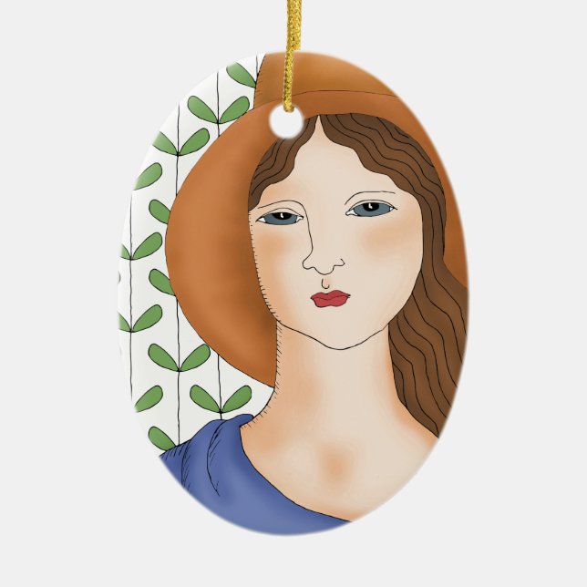 Proud to be Organic Ceramic Tree Decoration (Front)