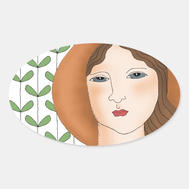 Proud to be Organic Oval Sticker (Front)