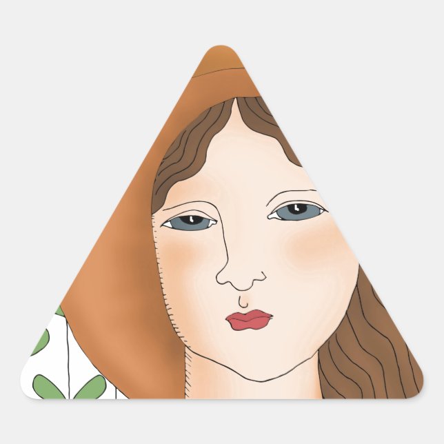 Proud to be Organic Triangle Sticker (Front)