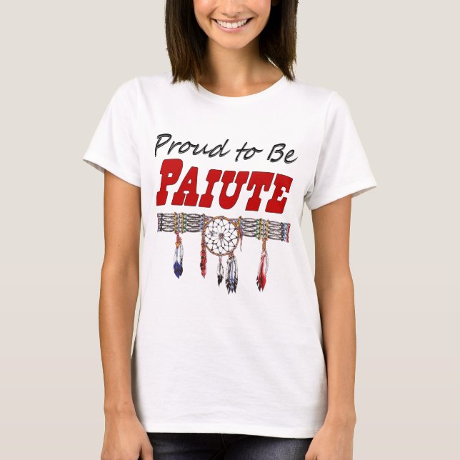 Proud To Be Paiute Ladies Fitted T-Shirt (Front)