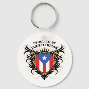Proud to be Puerto Rican Key Ring
