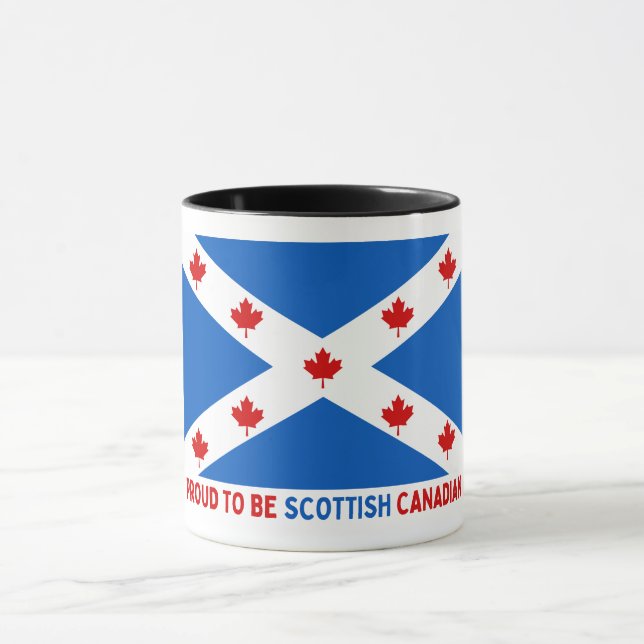 PROUD TO BE SCOTTISH CANADIAN! MUG (Center)