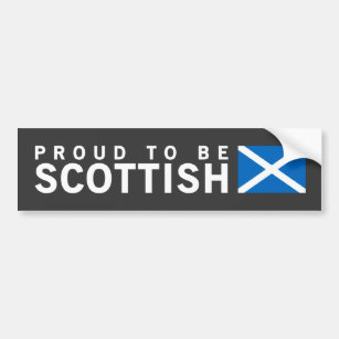 Proud to Be Scottish Design Bumper Sticker
