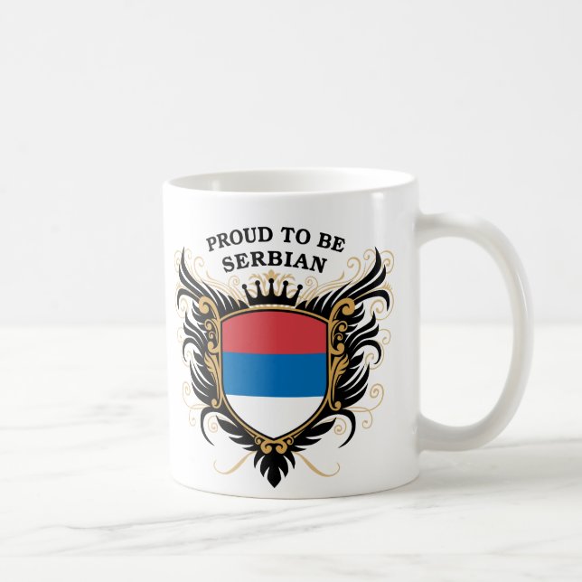 Proud to be Serbian Coffee Mug (Right)
